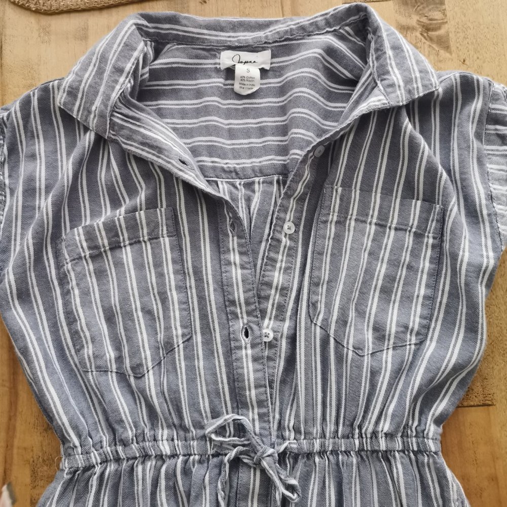 Button Front Shirt Dress - Picture 5 of 6